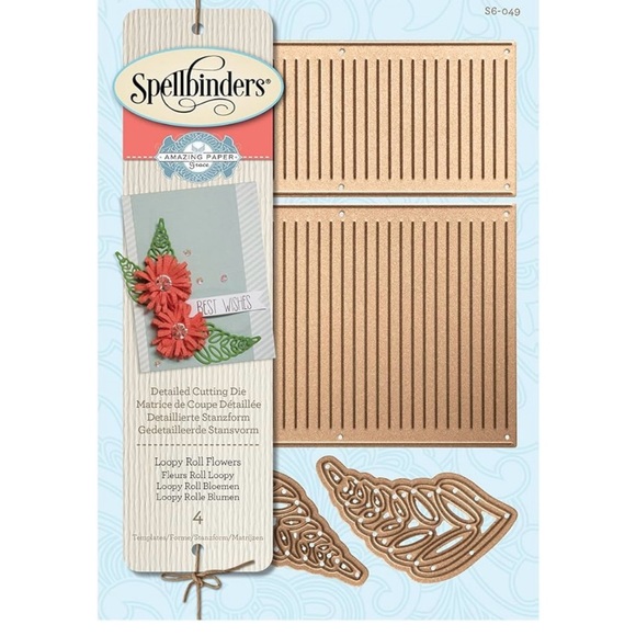 Spellbinders Loop Roll Flowers & Leaves Die-Cut 4 pcs - Picture 4 of 7